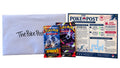 A Champion box from The Poke Post: the hand-addressed envelope, two sealed booster packs, and the monthly insert.